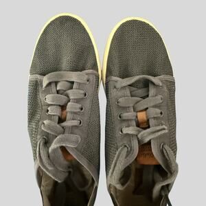 OluKai Pehuea Li Women's Gray Mesh Lace-Up Sneaker Drop-In Heel Size 8.5